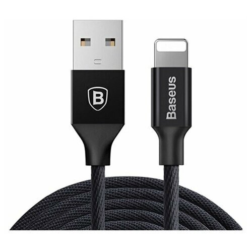 Кабель Lightning Baseus 2A Yiven 3 m черный кабель usb lightning 1 8m 2a yiven cable baseus синий calyw a13