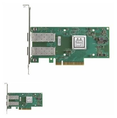 Сетевая карта Mellanox ConnectX-5 EN network interface card, 10/25 Gbe dual-port, SFP28, PCIe3.0 x8, tall bracket, ROHS R6, 1 year .