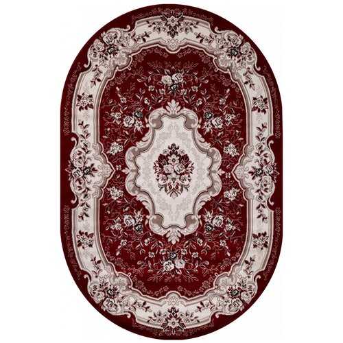 Ковер GAVANA - Овал Красный, Классический, Ковер антискользящий на пол, в гостиную, спальню, в ассортименте, Турция, Бельгия, Россия (180 см. на 350 см.)
