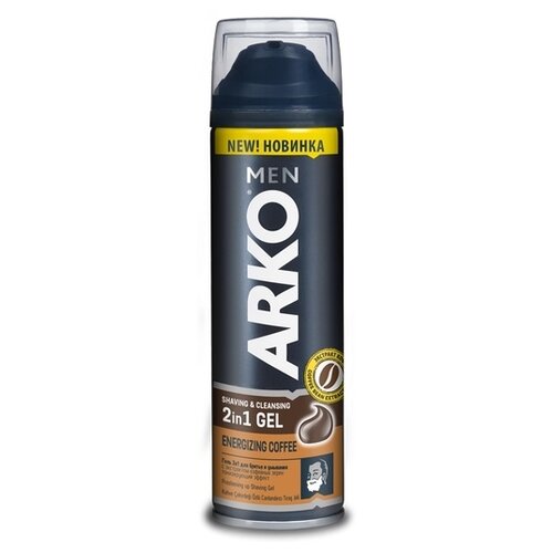 Гель для бритья 2в1 ARKO Men Coffee, 200 мл