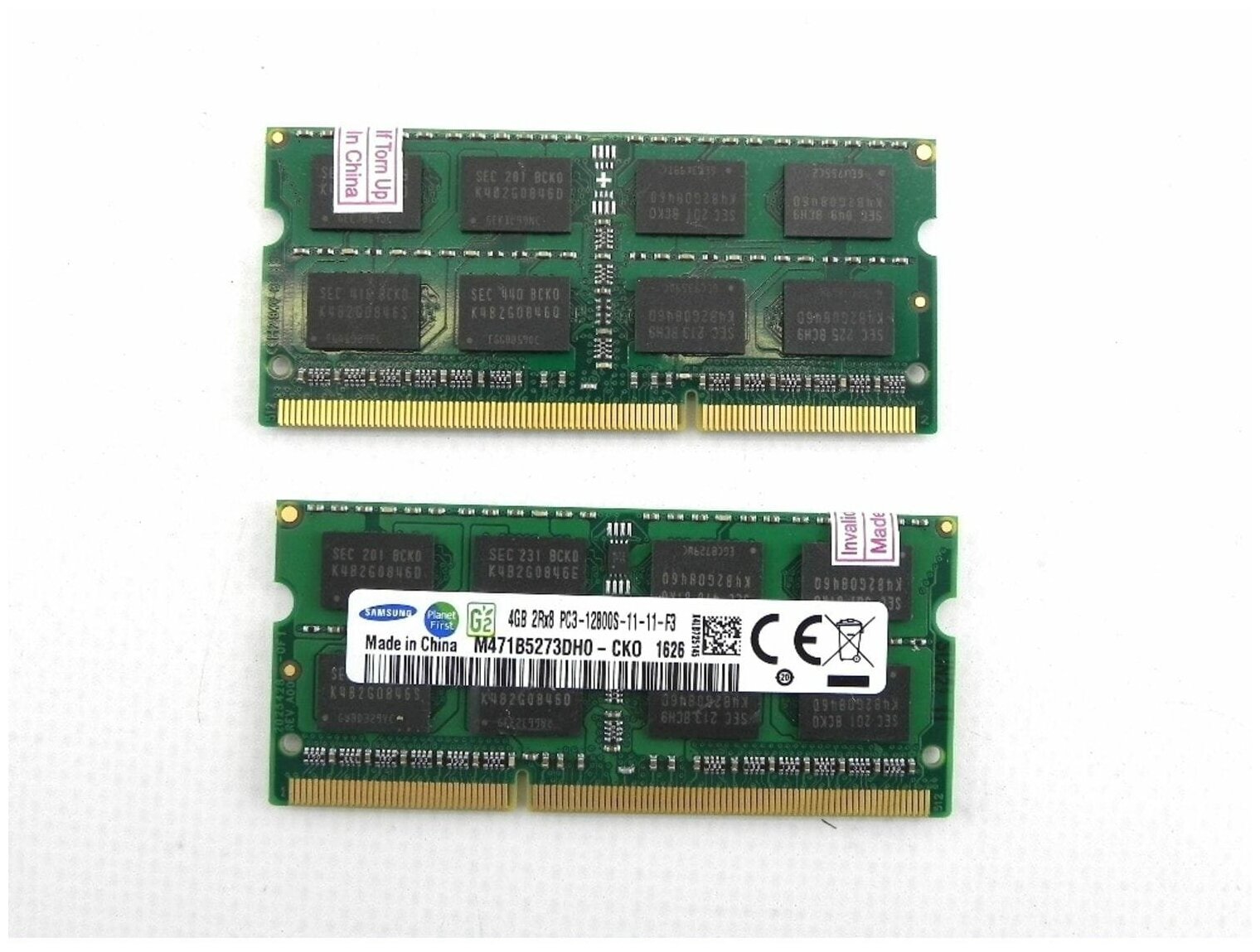 Оперативная память Samsung 8GB (2x4Gb) DDR3 1600 МГц SO-DIMM M471B5273DH0-CK0 - 2 шт.