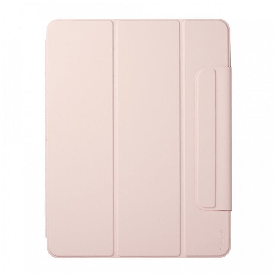Чехол-подставка Wallet Onzo Magnet для Apple iPad Pro 12.9" (2020/2021), розовый, PET синий, Deppa
