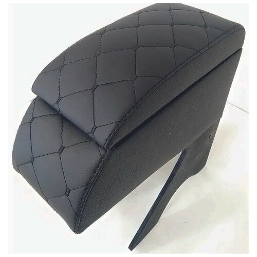 Центральный подлокотник РусПласт для LADA 2109 черная строчка ромб