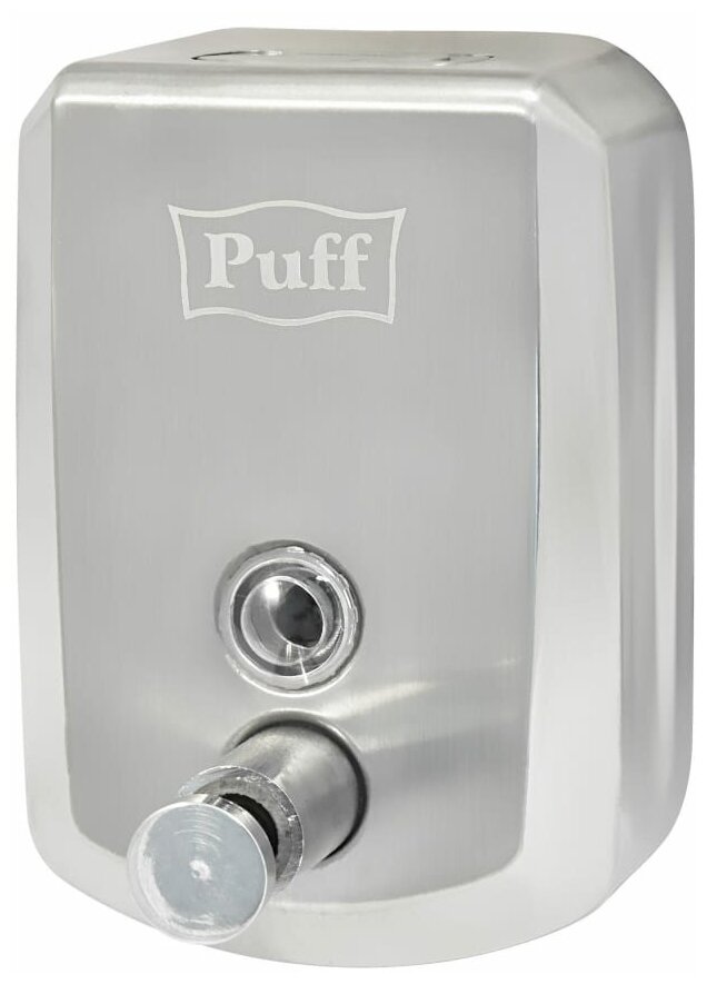 Puff Дозатор для жидкого мыла из нерж. стали 8705, хром, 500 мл, с ключом 1402.137