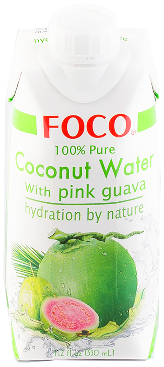 FOCO Кокосовая вода с розовой гуавой, 330 мл, FOCO - фотография № 8