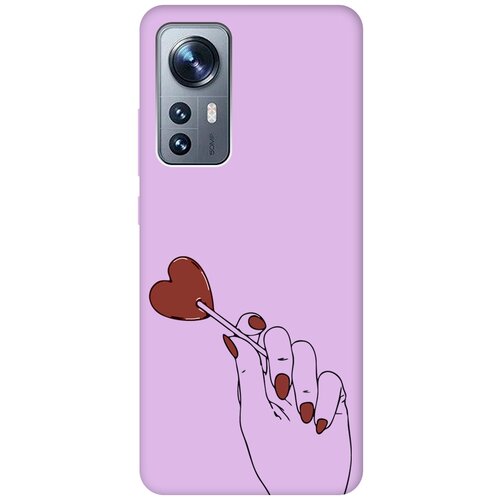 Силиконовый чехол на Xiaomi 12, 12X, Сяоми 12, 12Х Silky Touch Premium с принтом Heartbreaker сиреневый силиконовый чехол на xiaomi 12 12x сяоми 12 12х silky touch premium с принтом witch on a broomstick сиреневый