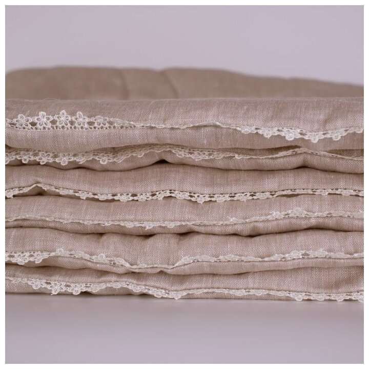 Одеяло легкое с хлопковым волокном Natura Sanat чехол из льна Дивный лен 200х220 ДЛ-О-7-2 - фотография № 17