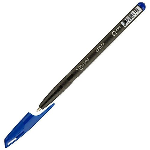 Ручка шариковая Maped Green Dark (0.6мм, синий цвет чернил, трехгранная) (225430)