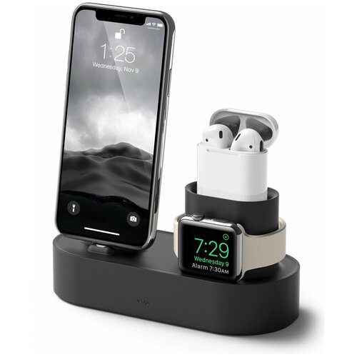 Стенд Elago 3-in-1 Charging hub Black