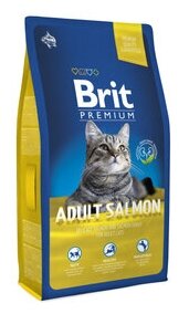 Сухой корм премиум класса Brit Premium Cat Adult Salmon с лососем для взрослых кошек. 0,8 кг - фотография № 7