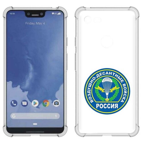 Чехол задняя-панель-накладка-бампер MyPads вдв для Google Pixel 3 XL противоударный