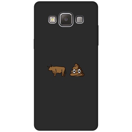 Матовый чехол Bull Shit для Samsung Galaxy A5 / Самсунг А5 с 3D эффектом черный матовый чехол bull shit для samsung galaxy a03s самсунг а03с с 3d эффектом черный