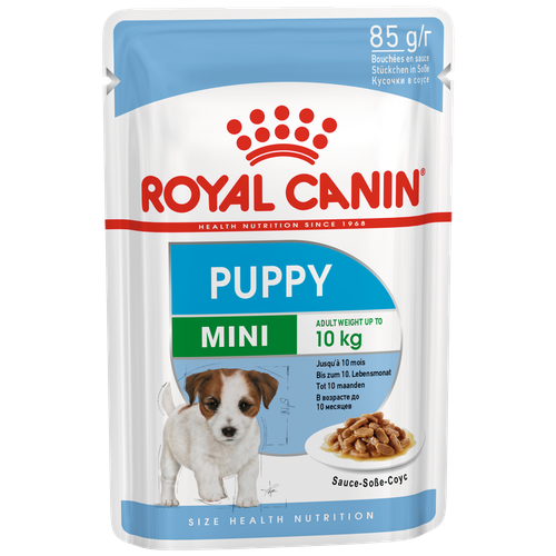 Влажный корм для щенков Royal Canin при чувствительном пищеварении 1 уп. х 1 шт. х 85 г (для мелких пород) royal canin mini puppy box 12x3 oz 12x85 g