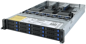 R282-Z93 (rev. A00) AMD EPYC™ 7003 DP Server System,Supports up to 3 x double slot GPU cards,NVIDIA® NGC™ Ready server,Dual AMD EPYC™ 7003 series processor family,8-Channel RDIMM/LRDIMM DDR4 per processor, 32 x DIMMs (191245)