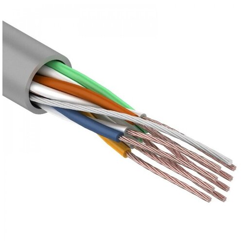 Витая пара UTP Rexant 4PR 24AWG, CAT5e, STRANDED (бухта 305 м) кабель витая пара rexant ftp 4pr 24awg cat5e stranded бухта 305 м