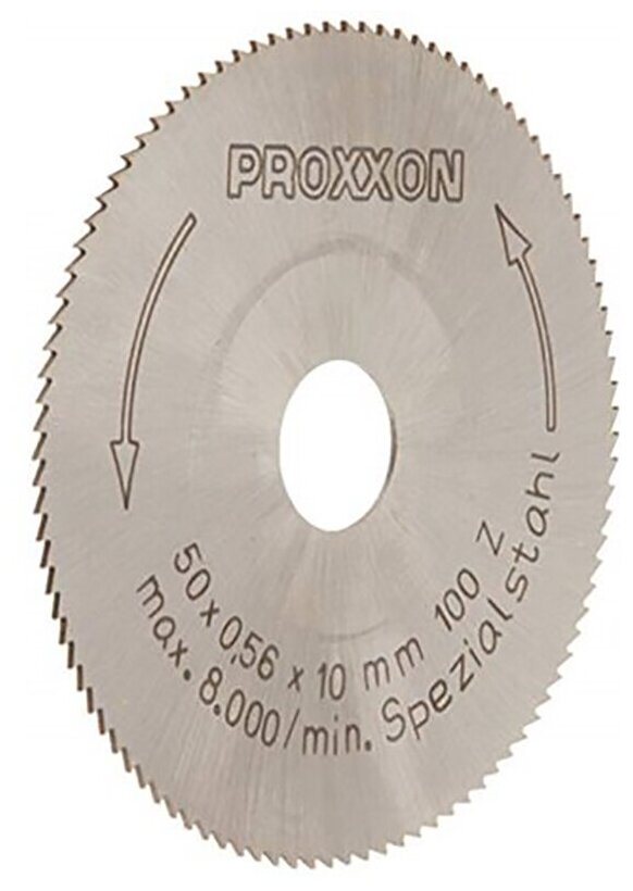 Диск из высоколегированной специальной стали, ø50 мм Proxxon (28020) - фотография № 1