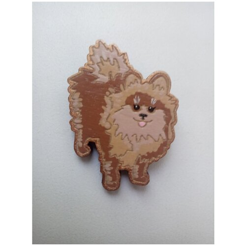 Брошь ручной работы из дерева 45