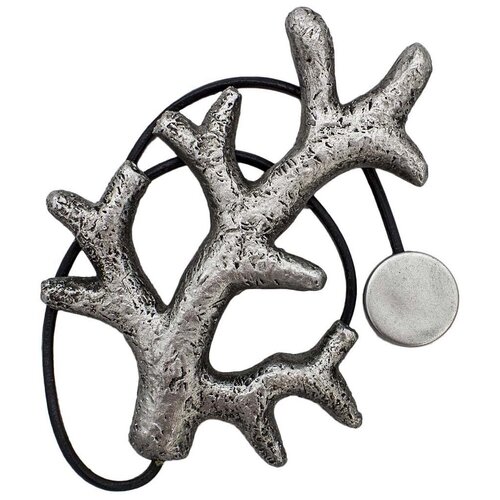 Подхват магнитный для штор 'ветка' 8880, упак(2шт), черный с серебром