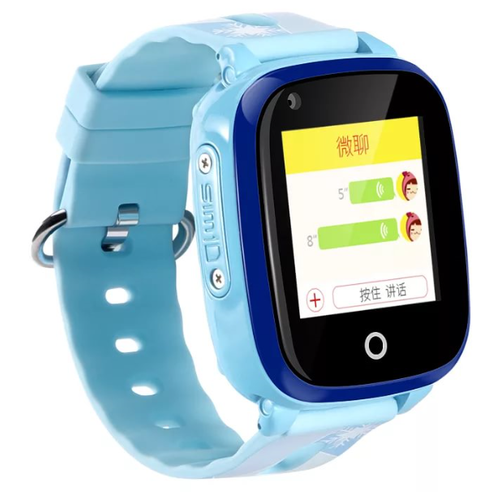 Детские часы Smart Watch DF33 с GPS трекером (Голубой)
