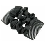 Заколки-гребни для волос Изи Хоум (Изи Коум) черный креп матовый Magie Accessoires - изображение