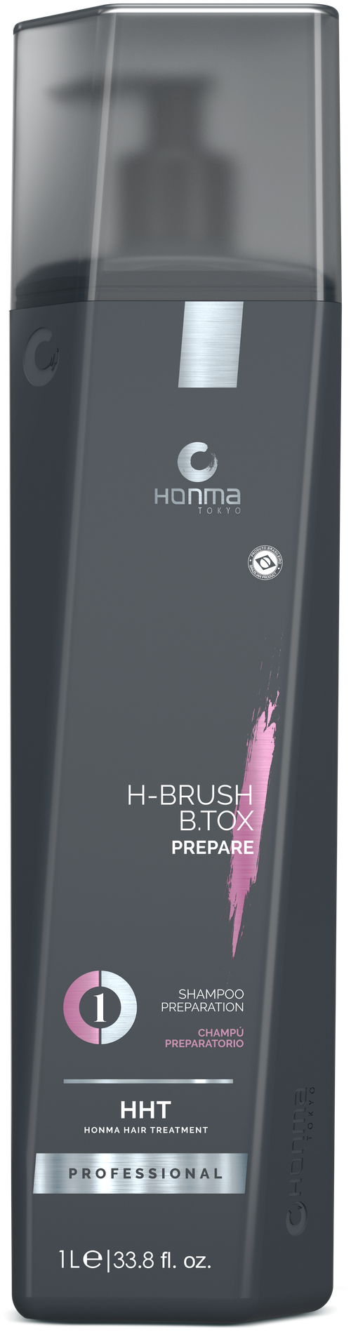 Ботокс для волос шампунь для волос глубокой очистки подготавливающий профессиональный 1 ШАГ Honma Tokyo H-Brush Shampoo Preparation 1л
