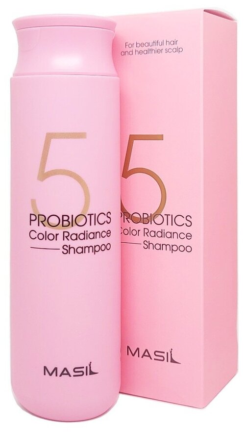 Шампунь для блеска и поддержания цвета окрашенных локонов MASIL 5 Probiotics Color Radiance Shampoo