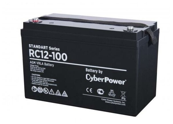 Аккумуляторная батарея Battery CyberPower Standart series RC 12-100 / 12V 100 Ah