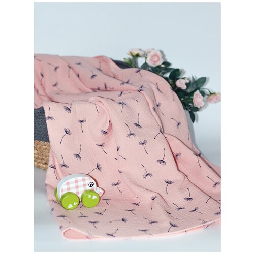 Детская пеленка текстильная муслиновая для малыша 90 на 130см Многоразовая Для новорожденных