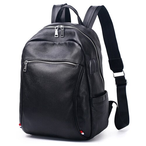 Мужской городской рюкзак из натуральной кожи / кожаный рюкзак 68004U