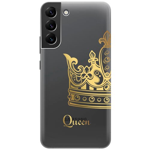 Силиконовый чехол с принтом True Queen для Samsung Galaxy S22+ / Самсунг С22 Плюс матовый soft touch силиконовый чехол на samsung galaxy s22 самсунг с22 плюс с 3d принтом fox queen черный