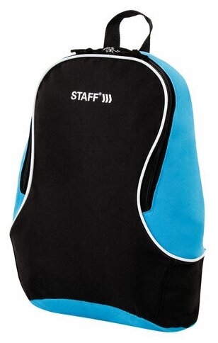 Рюкзак STAFF FLASH универсальный, черно-синий, 40х30х16 см