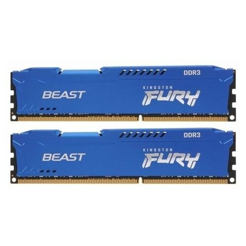 Память оперативная DDR3 Kingston Fury Beast 16GB 1600MHz (KF316C10BK2/16)