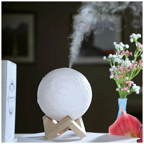 Ультразвуковой увлажнитель воздуха illumetik аромадиффузор ночник с 3 режимами света белый 89000₽