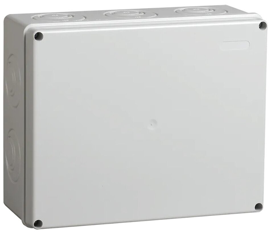 Коробка распаячная открытой установки IEK КМ41272, 240 x 195 x 90 мм, IP55, светло-серая
