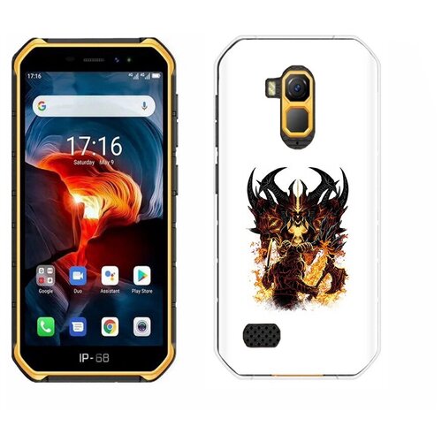 чехол mypads демон shadow fiend для ulefone power armor 16 pro задняя панель накладка бампер Чехол задняя-панель-накладка-бампер MyPads демон shadow fiend для Ulefone Armor X7 Pro/Ulefone Armor X7 противоударный