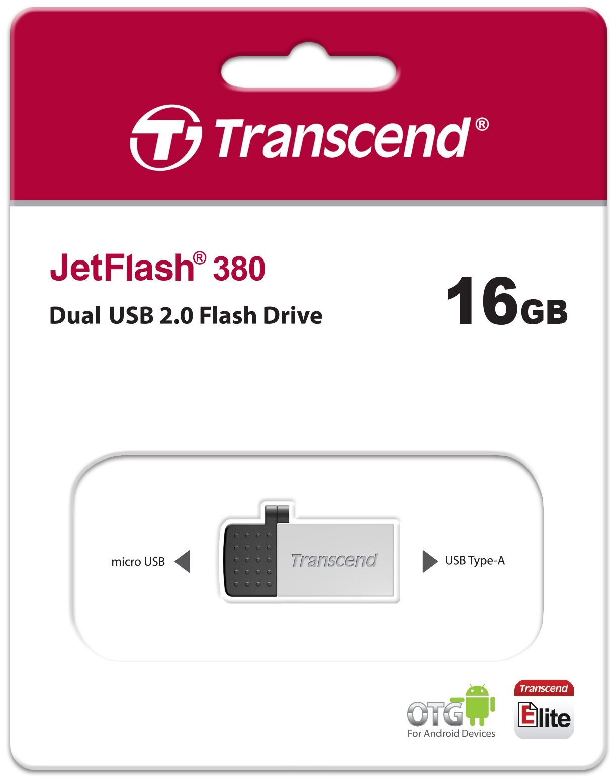 Transcend JetFlash 380 64GB (серебристый) - фото №3