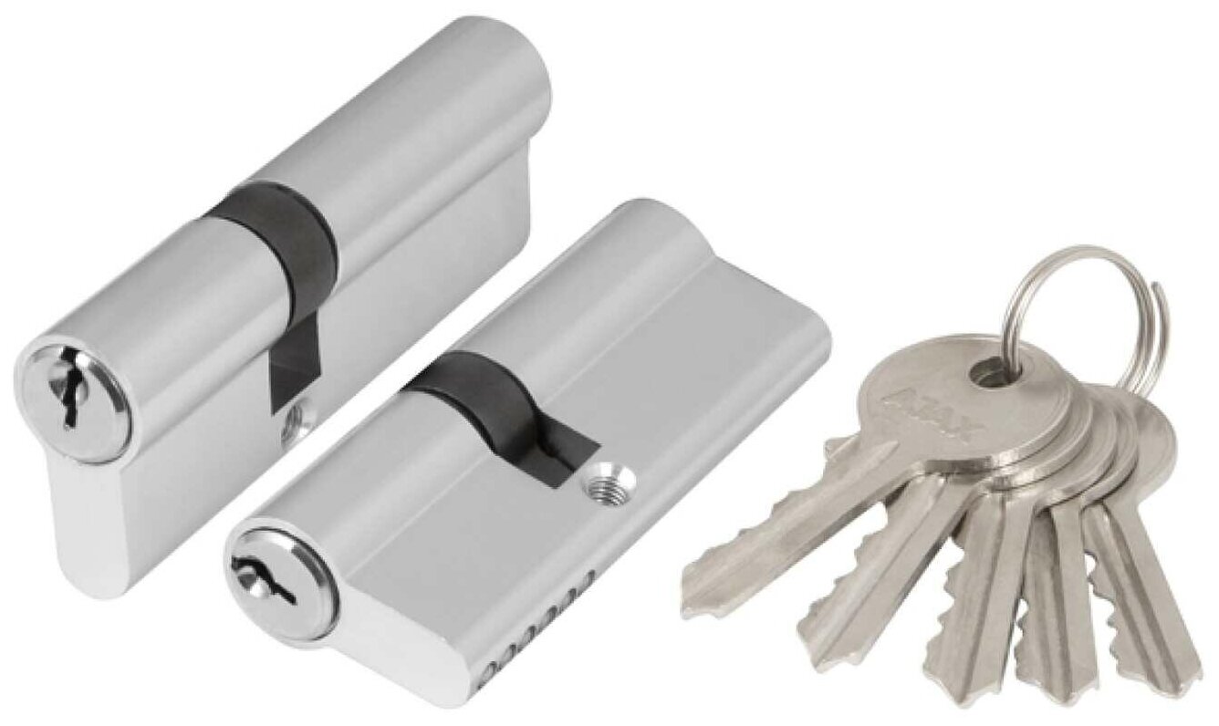 фото Цилиндровый механизм AX100/60 mm (25+10+25) CP хром 5 кл.