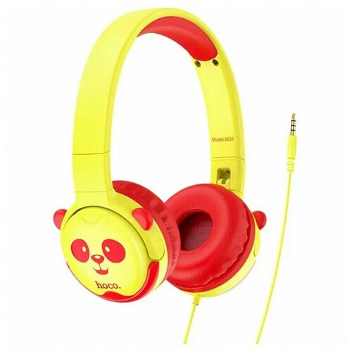 Наушники Hoco W31 Childrens headphones желтый с красным 86500₽