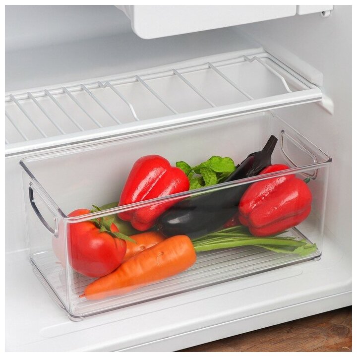 Контейнер для холодильника Berkana, 31,2х15,2х12,7 см, цвет прозрачный