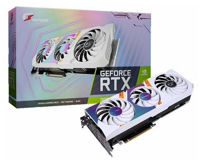 Видеокарта Colorful GeForce RTX 3070 8 ГБ (iGame GeForce RTX 3070 Ultra W LHR-V), rev. 2.0 (LHR)