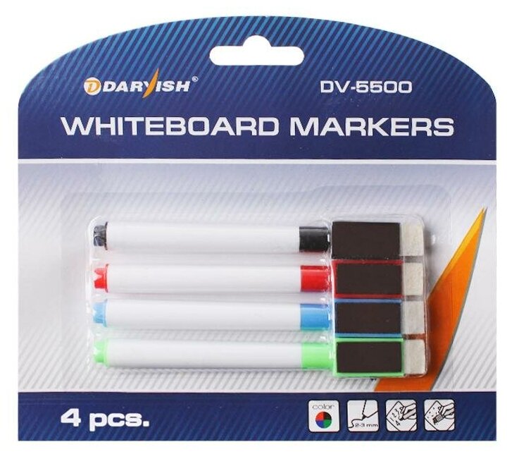 DV-5500 Набор маркеров для белой доски 4шт/упак