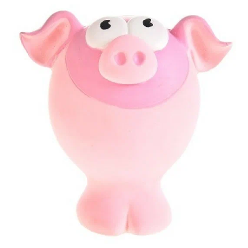 Игрушка для собак HOMEPET BUBBLE свинка с пищалкой, латекс, 10х5х9,5 см (0.06 кг) (3 штуки)