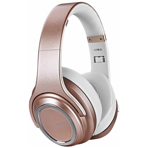 Беспроводные наушникиколонка SODO MH11 Bluetooth AUX 450 мАч розовое золото 3Вт NFCTFFM 2443₽