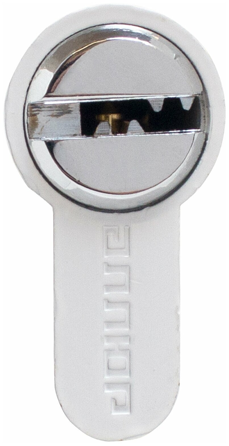 Цилиндровый механизм морозостойкий (личинка замка) для врезного замка Аллюр HD FG 70-5К WHITE белый ключ/вертушка, длина 70 мм - фотография № 10
