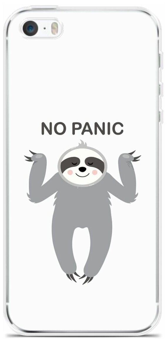 Силиконовый чехол на Apple iPhone 5/5s/SE No Panic / для Эпл Айфон 5/5C/CE