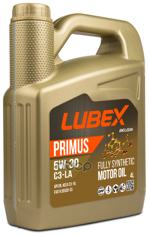 LUBEX Масло Моторное Primus C3-La 5w-30 Sn C3 (4л)