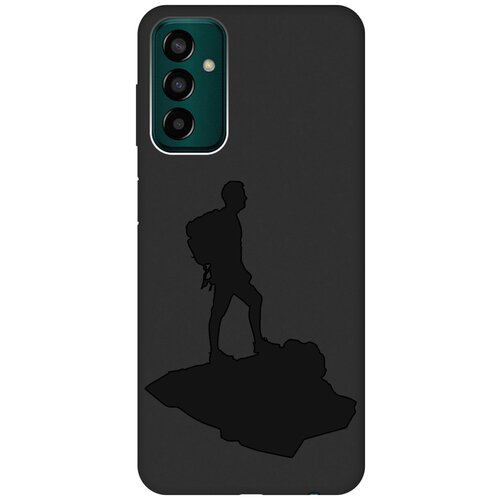 Матовый чехол Trekking для Samsung Galaxy M13 / Самсунг М13 с 3D эффектом черный матовый чехол bull shit для samsung galaxy m13 самсунг м13 с 3d эффектом желтый