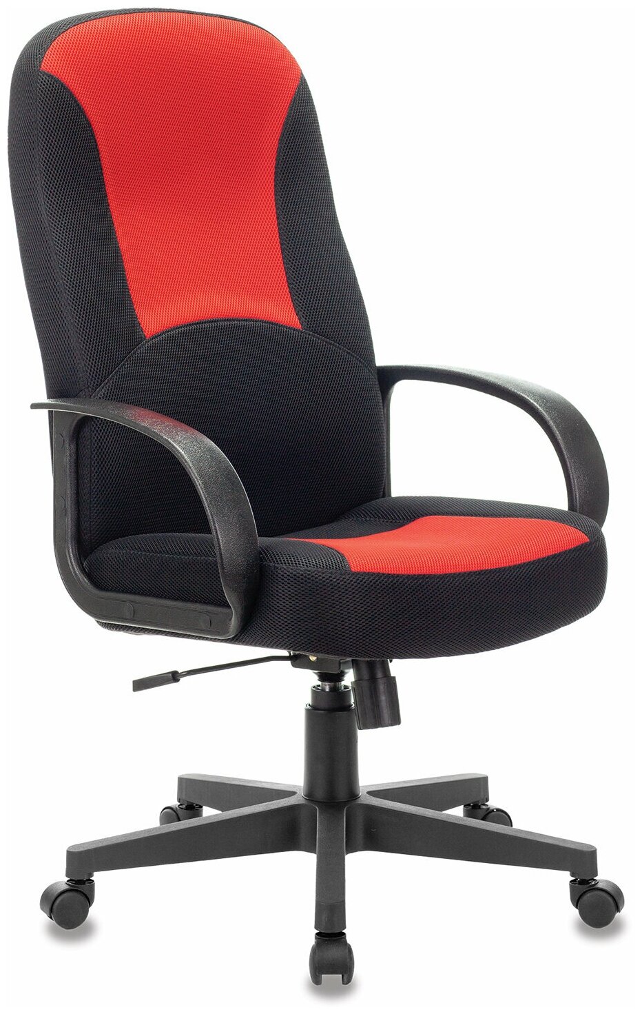 Кресло офисное BRABIX "City EX-512", ткань черная/красная, TW, 531408 - 1 шт.