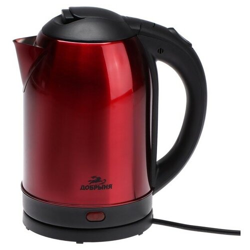 Чайник Добрыня DO-1233R 1800Вт обьем 20л нерж Красный 123000₽