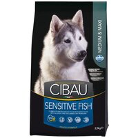 Cibau Sensitive Fish Medium\Maxi с рыбой сухой корм для собак средних и крупных пород 2,5кг